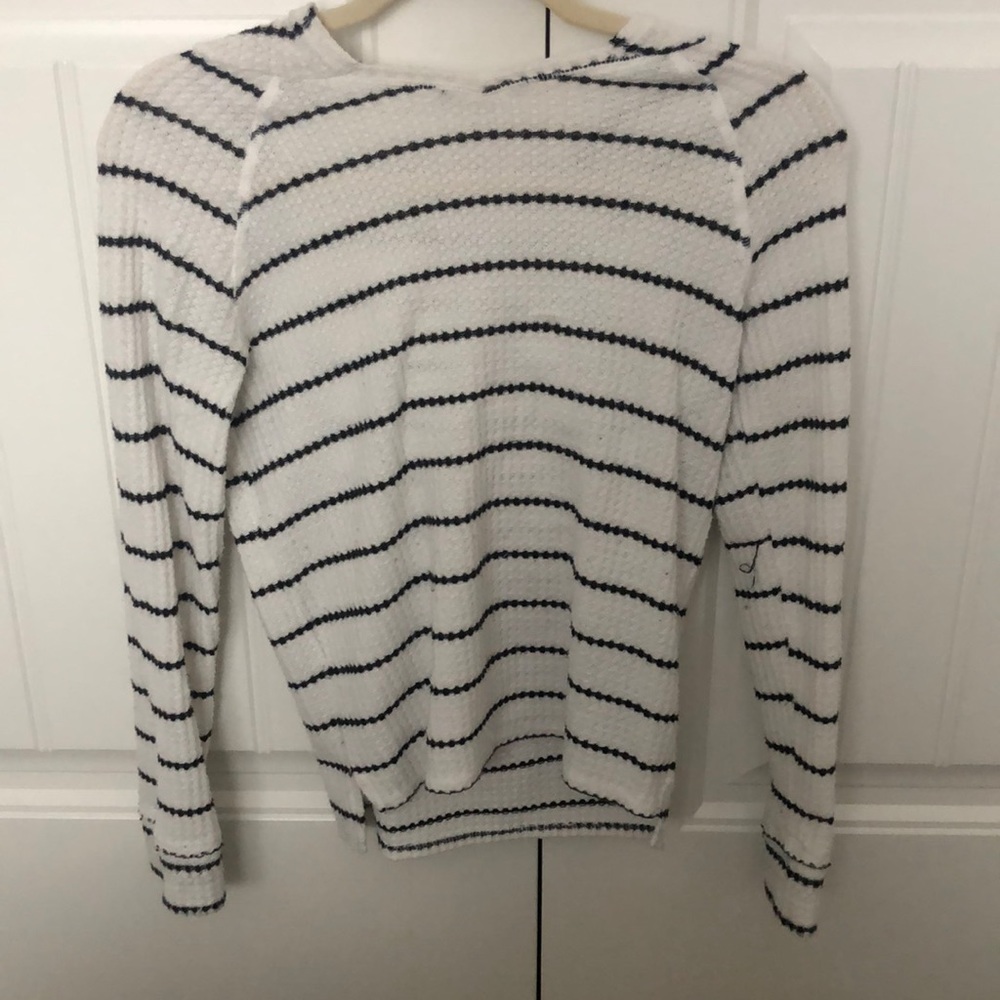 Black an white sweater